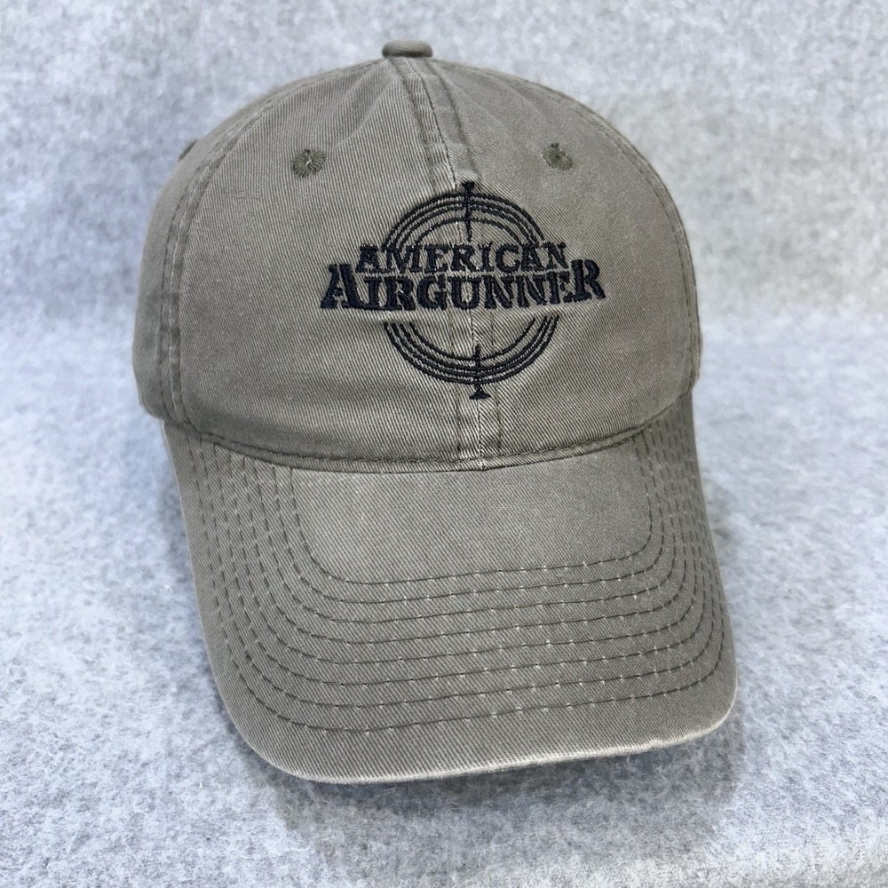 American Airgunner Hat Khaki Adjustable Strapback Organic Cotton Cap